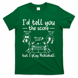 Confused Pickleball Player Funny Pickleball T-Shirt - Green