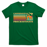 Caffeinate & Procrastinate Retro Sloth - Green