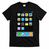 Cell Phone Smartphone Mobile App Halloween Costume T-Shirt - Black