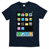 Cell Phone Smartphone Mobile App Halloween Costume T-Shirt - Navy Blue