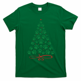 Christmas Paw Tree Christmas Dog Paw Christmas Tree T-Shirt - Irish Green