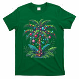 Christmas Palm Tree Merry Christmas Tropical Christmas T-Shirt - Irish Green