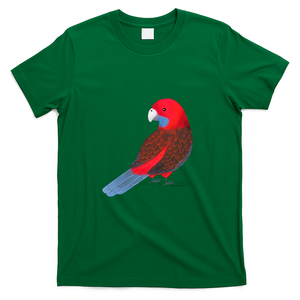 Crimson Rosella Bird - Green