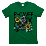 Crow Raven F-CAW-F Funny Halloween T-Shirt - Irish Green