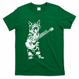 Cat Rocker Funny Kitty Plays Guitar Rockstar Cats Guitarist T-Shirt