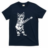 Cat Rocker Funny Kitty Plays Guitar Rockstar Cats Guitarist T-Shirt