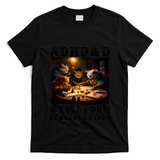 Cats Rpg Gamer Roll For Concentration Funny Quote Apparel T-Shirt