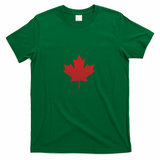 Canadian Red Maple Leaf Symbol T-Shirt - Green