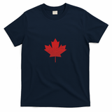 Canadian Red Maple Leaf Symbol T-Shirt - Navy