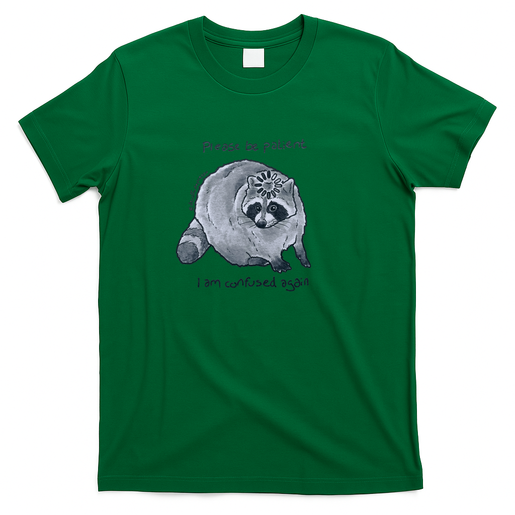 Confused Raccoon - Green