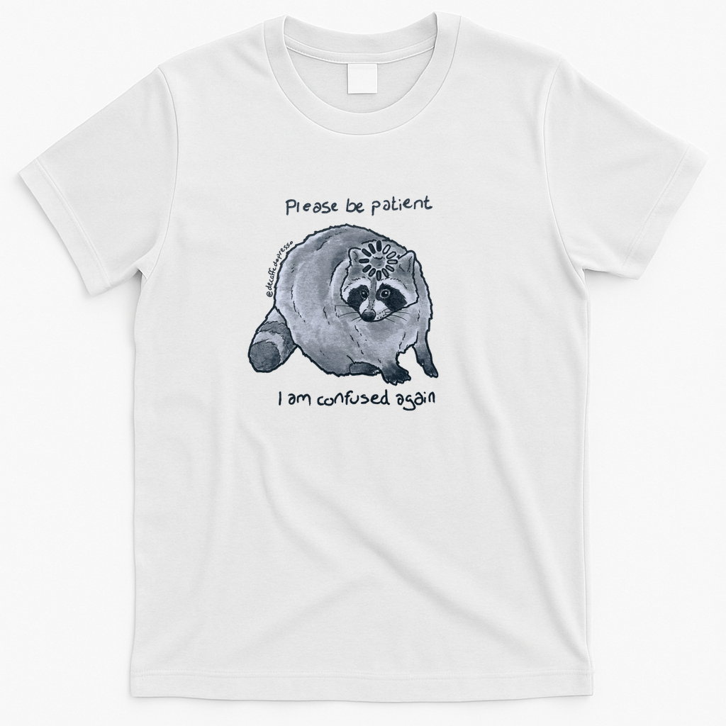 Confused Raccoon - White