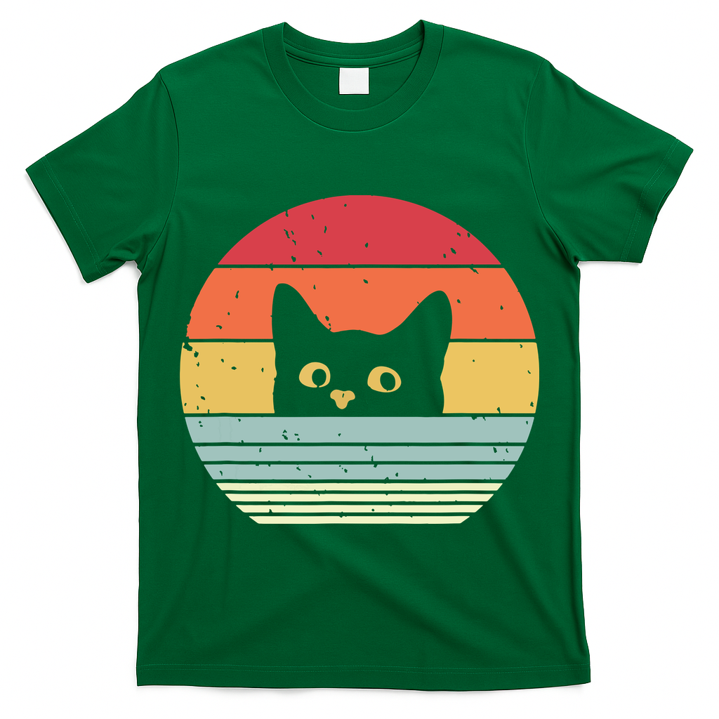 Cat Retro Style T-Shirt
