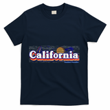 California Retro Summer Paradise T-Shirt - Navy