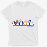 California Retro Summer Paradise T-Shirt - White