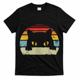 Cat Retro Style Black Kitty Cats Lover Gift T-Shirt