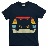 Cat Retro Style Black Kitty Cats Lover Gift T-Shirt