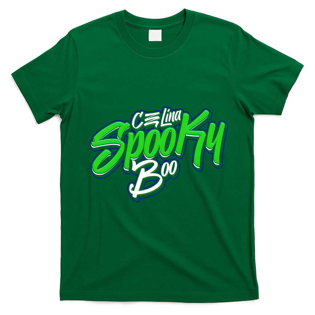 Celina Spooky Boo T-Shirt - Irish Green