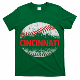 Cincinnati Souvenir Baseball City Downtown I Love Cincinnati T-Shirt