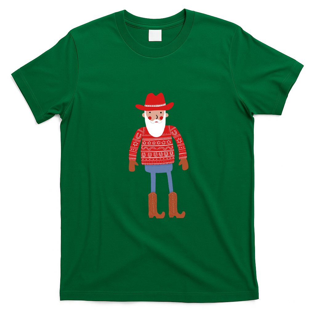 Cowboy Santa Claus - Green