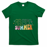 Cruel Summer Colorful Groovy T-Shirt - Green