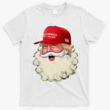 Christmas Santa Claus Donald Trump Make America Great Again T-Shirt - White