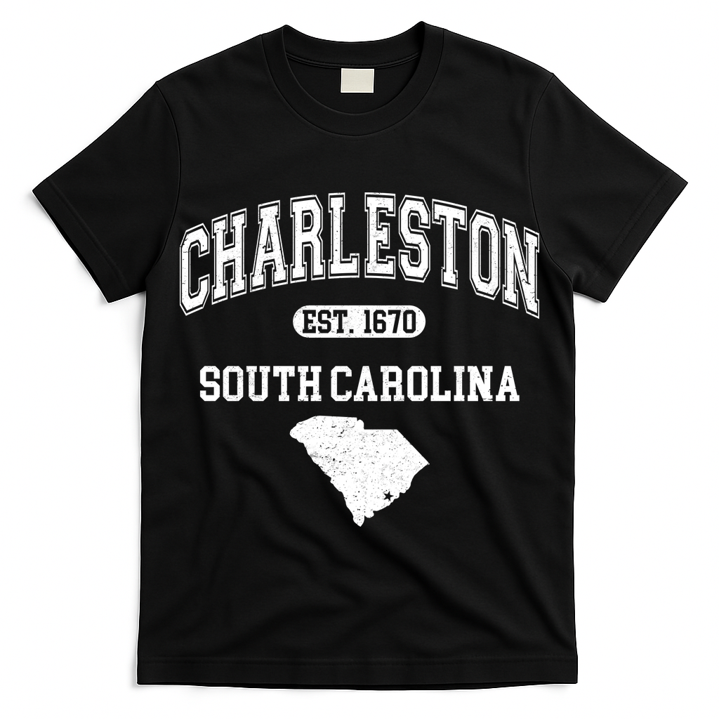 Charleston South Carolina Est. 1670 Varsity T-Shirt