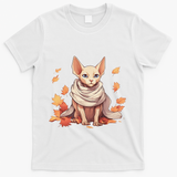 Cute Sphynx Cat Autumn Hairless Adorable Sphynx Cat Lover T-Shirt - White