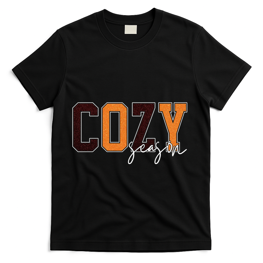 Cozy Season Fall Lover T-Shirt - Black