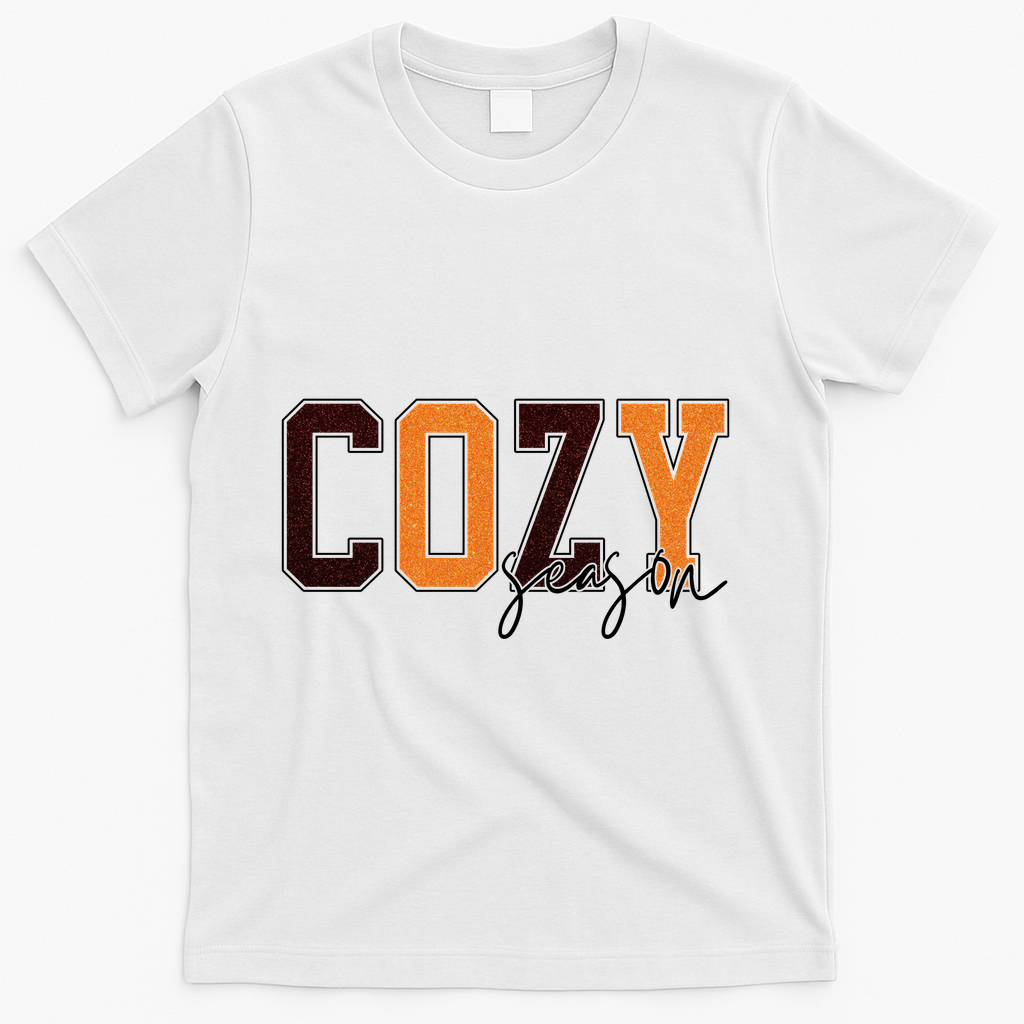 Cozy Season Fall Lover T-Shirt - White