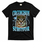 Circumcision Survivor Funny Oddly Specific Cat Meme Cats T-Shirt