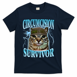 Circumcision Survivor Funny Oddly Specific Cat Meme Cats T-Shirt