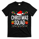 Christmas Squad Family Group Matching Christmas Pajama Party T-Shirt - Black