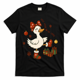 Christmas Silly Goose On The Loose Funny T-Shirt - Black