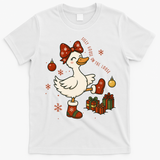 Christmas Silly Goose On The Loose Funny T-Shirt - White