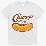 Chicago Style Hot Dog Summer T-Shirt - White