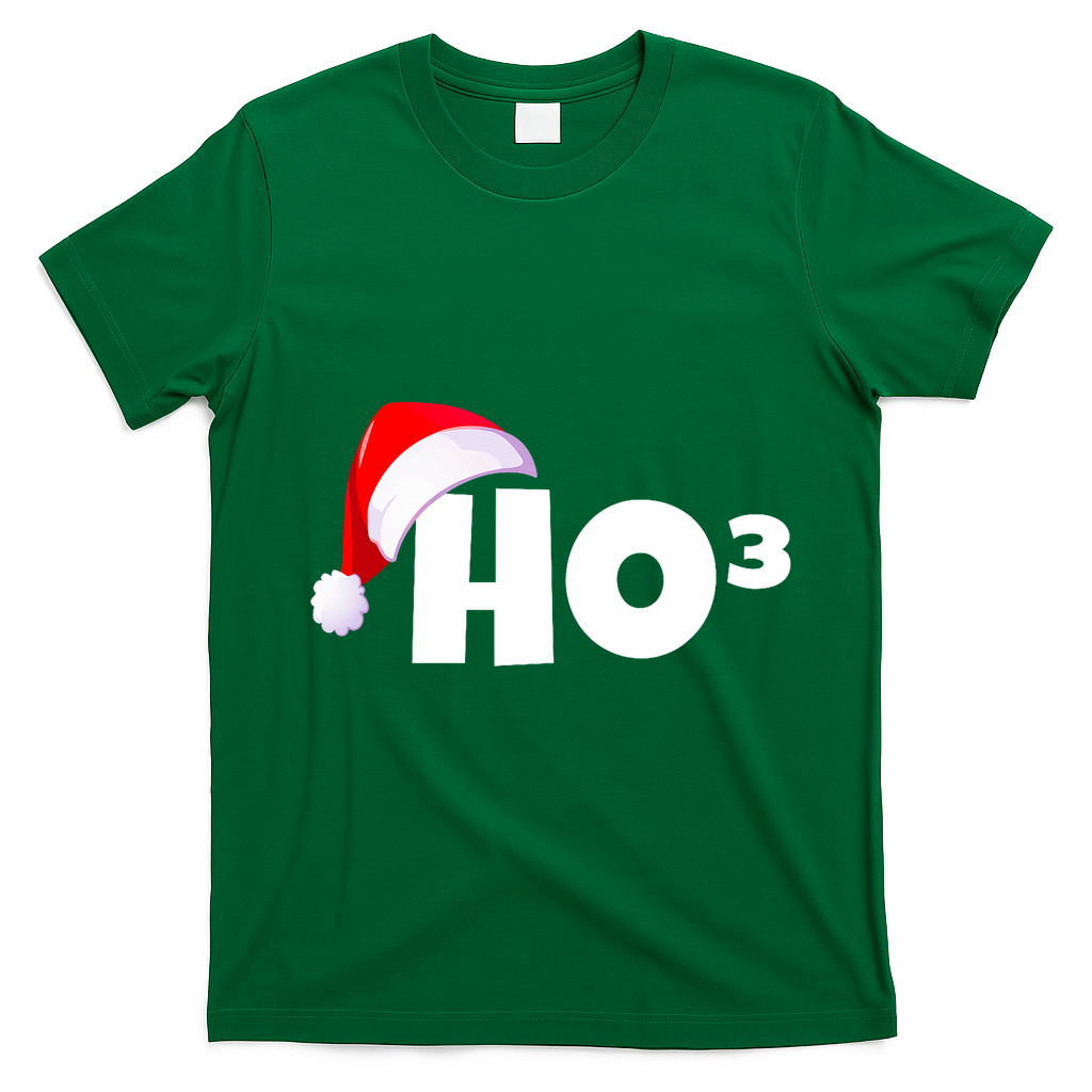 Christmas Santa Hohoho Math & Physics Joke T-Shirt - Irish Green