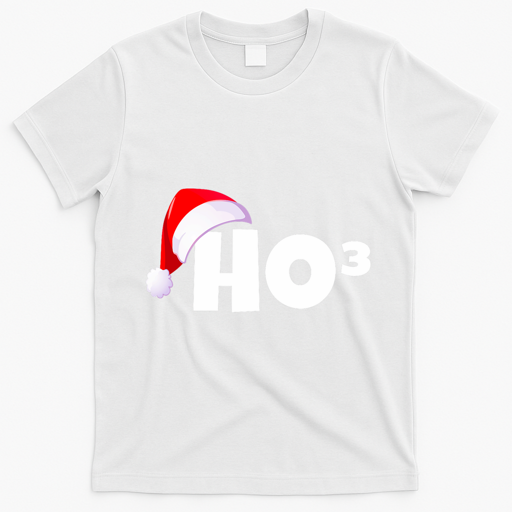 Christmas Santa Hohoho Math & Physics Joke T-Shirt - White
