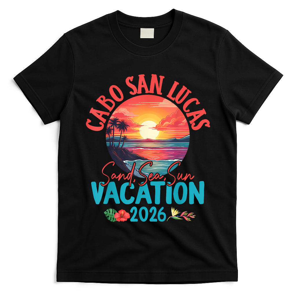 Cabo San Lucas Mexico Vacation 2026 Souvenir Matching Family T-Shirt
