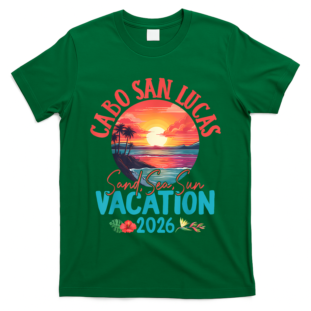 Cabo San Lucas Mexico Vacation 2026 Souvenir Matching Family T-Shirt