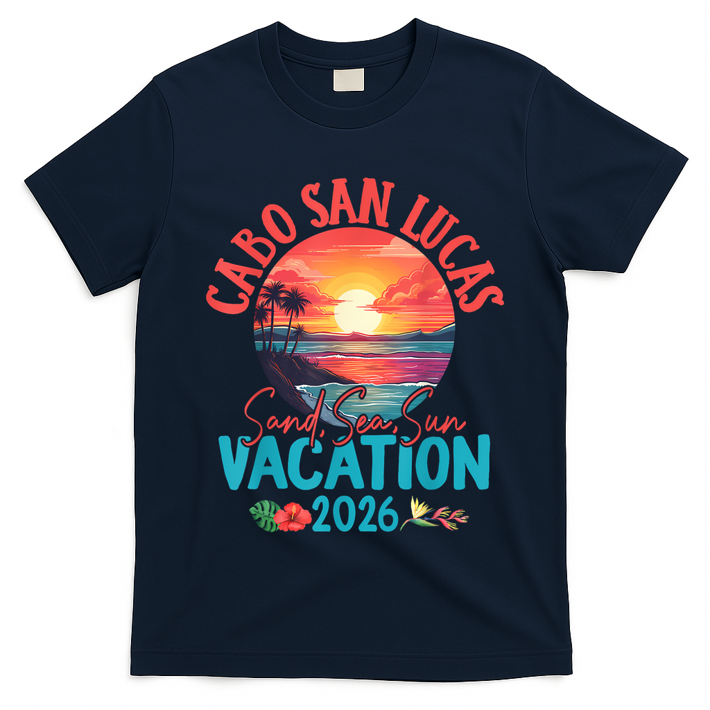 Cabo San Lucas Mexico Vacation 2026 Souvenir Matching Family T-Shirt