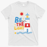Casual Summer Lighthouse Bible verse Christian T-Shirt - White