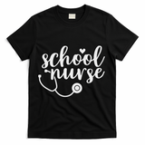 Cute School Nurse Appreciation T-Shirt - Black