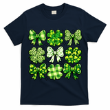 Cute St Patricks Day Bow Coquette Saint Paddys T-Shirt
