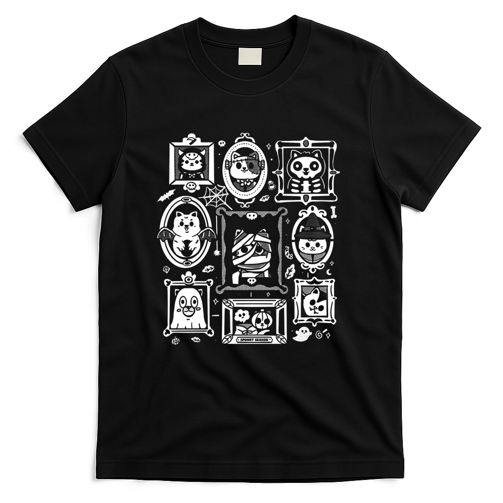 Cattitude Spooky Potrait - Black