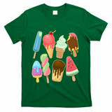 Cute Summer Popsicles And Ice Cream T-Shirt - Green