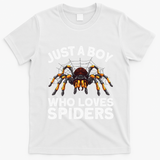 Cute Spider Spider Web Tarantula Arachnid T-Shirt - White