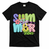 Coquette Summer Vibes Preppy Summer Retro Beach Trendy T-Shirt - Black
