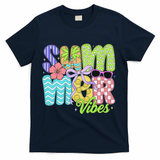 Coquette Summer Vibes Preppy Summer Retro Beach Trendy T-Shirt - Navy