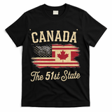 Canada The 51 State Trump Canada U.S State T-Shirt - Black