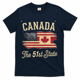 Canada The 51 State Trump Canada U.S State T-Shirt - Navy